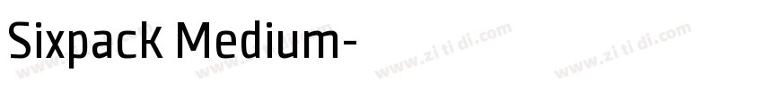 Sixpack Medium字体转换